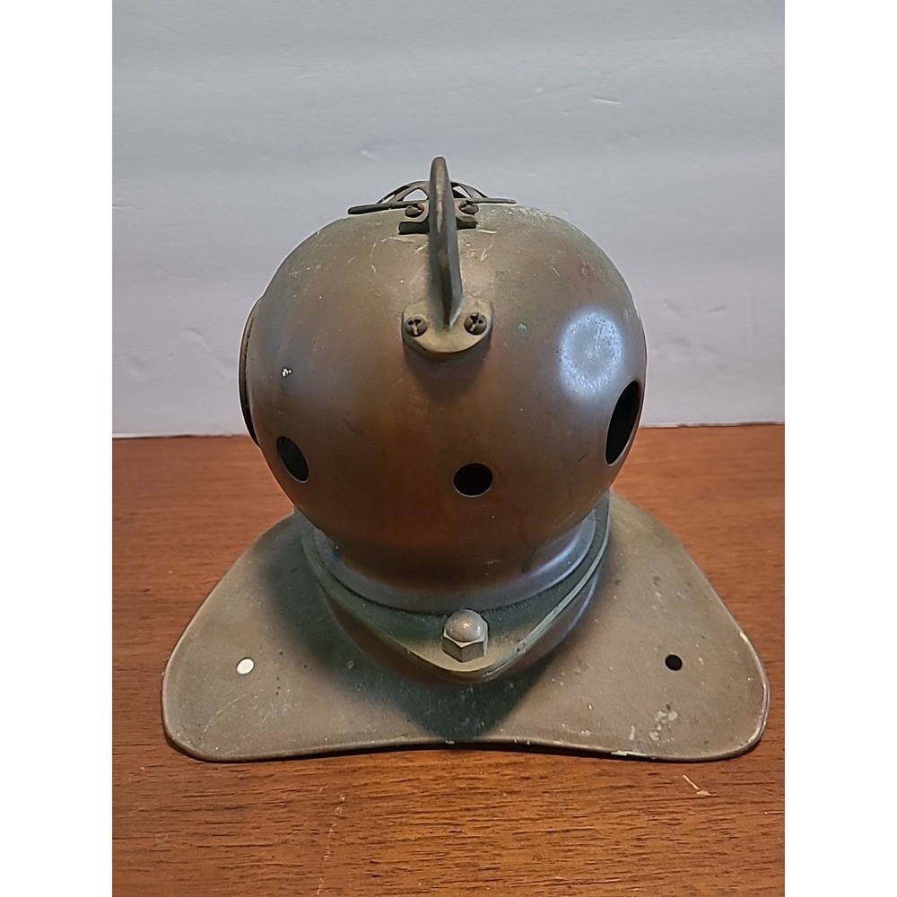 Decorative Desk Model Diver's Helmet Nautical Solid Copper and Brass Patenia - Picture 3 of 7